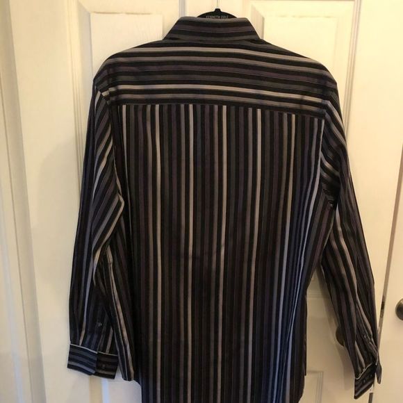 Perry Ellis Striped Dress‎ Shirt - NWOT Size L - Picture 7 of 7